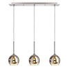 Suspension Bunda argentée, verre