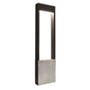 Lampadaire extérieur Chertan gris foncé, H 60 cm