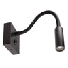 Applique murale Brahe aluminium et noire, L 31 cm