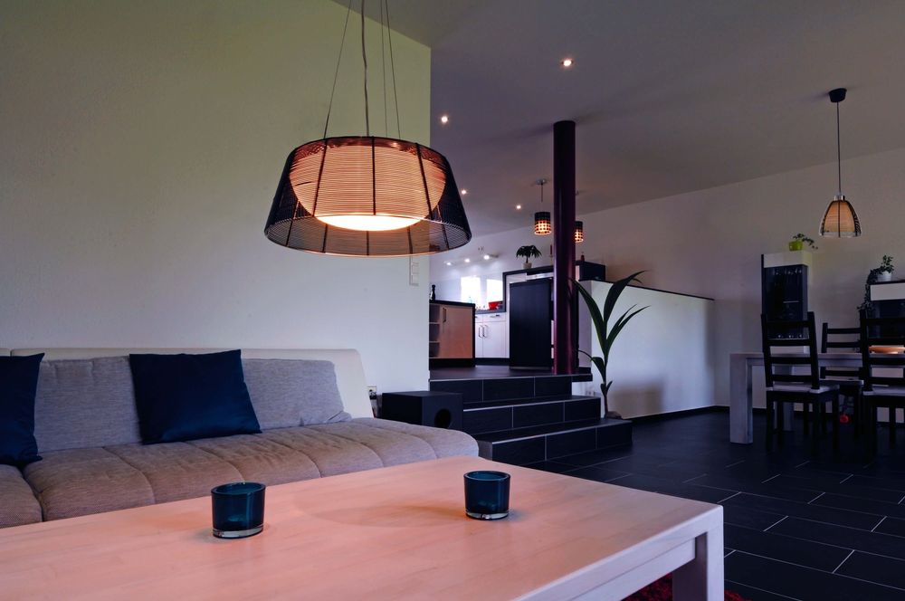Suspension Filo 3 lumières noire