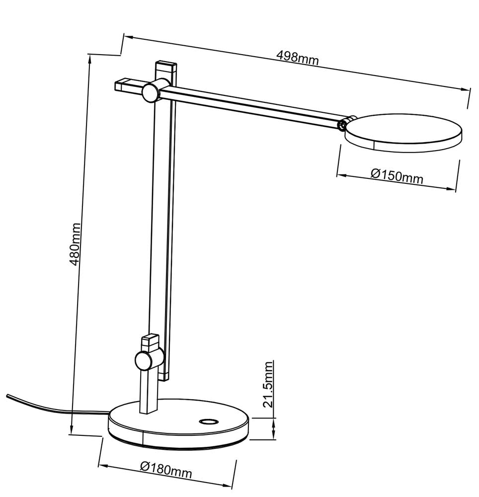 Lampe à poser Adhara blanche