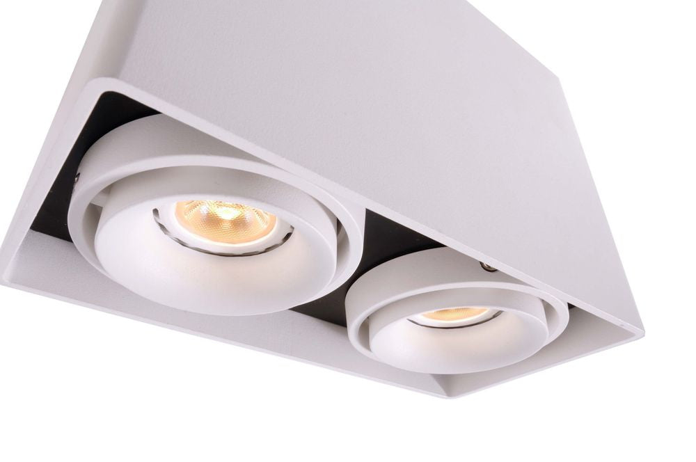 Spot Mona 2 lumières blanc