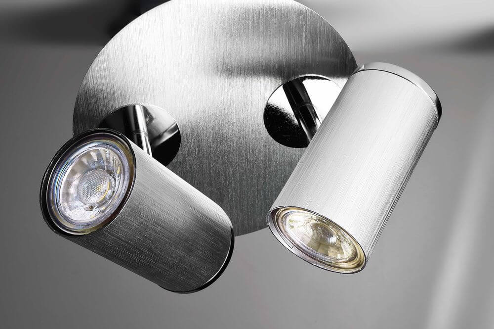 Spot Indi 2 lumières aluminium