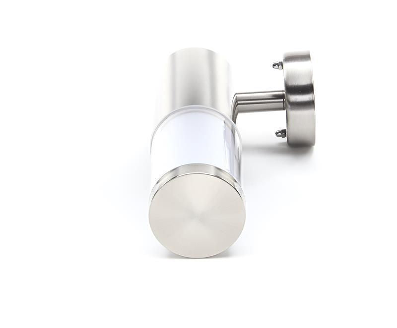 Applique extérieure Porrima inox, H 25,5 cm