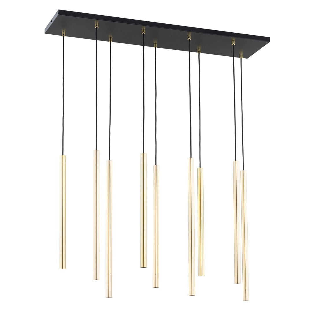 Suspension Tamrisal 9 lumières dorée