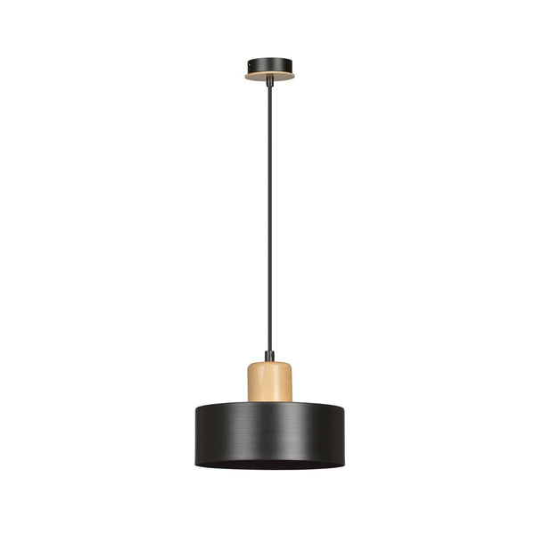 Suspension Bergalo noire, bois