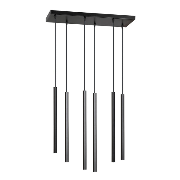 Suspension Tamrisal 6 lumières noire