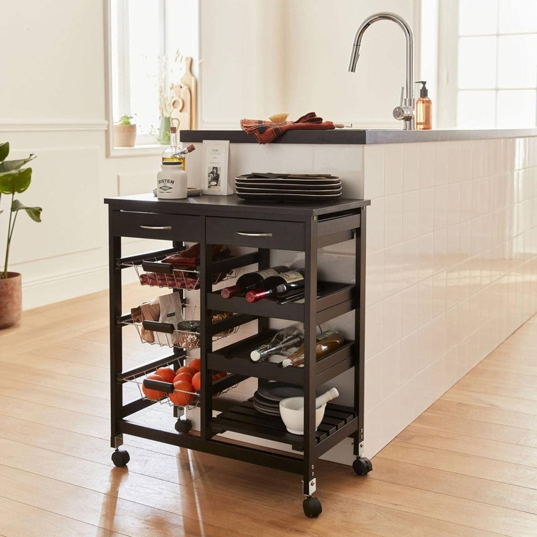 Desserte Cuisine Noire | Saphir - Designix Desserte