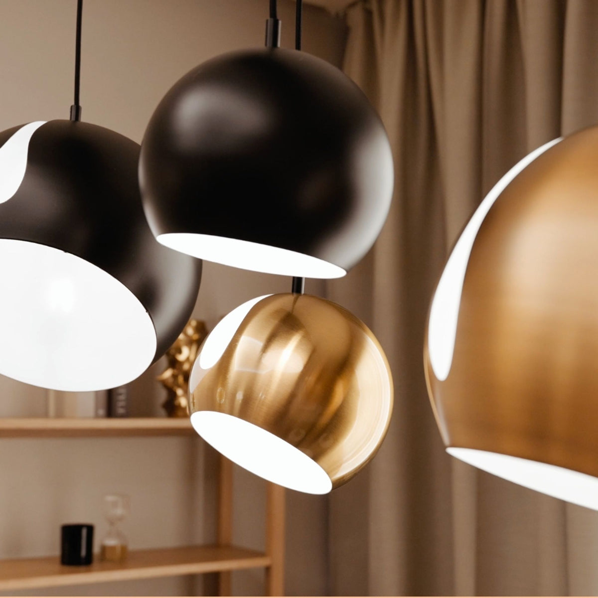 Suspension grande hauteur Ball, abat-jour orientable, câble 5 m