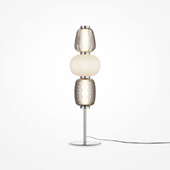 Pattern Lampe de chevet argenté