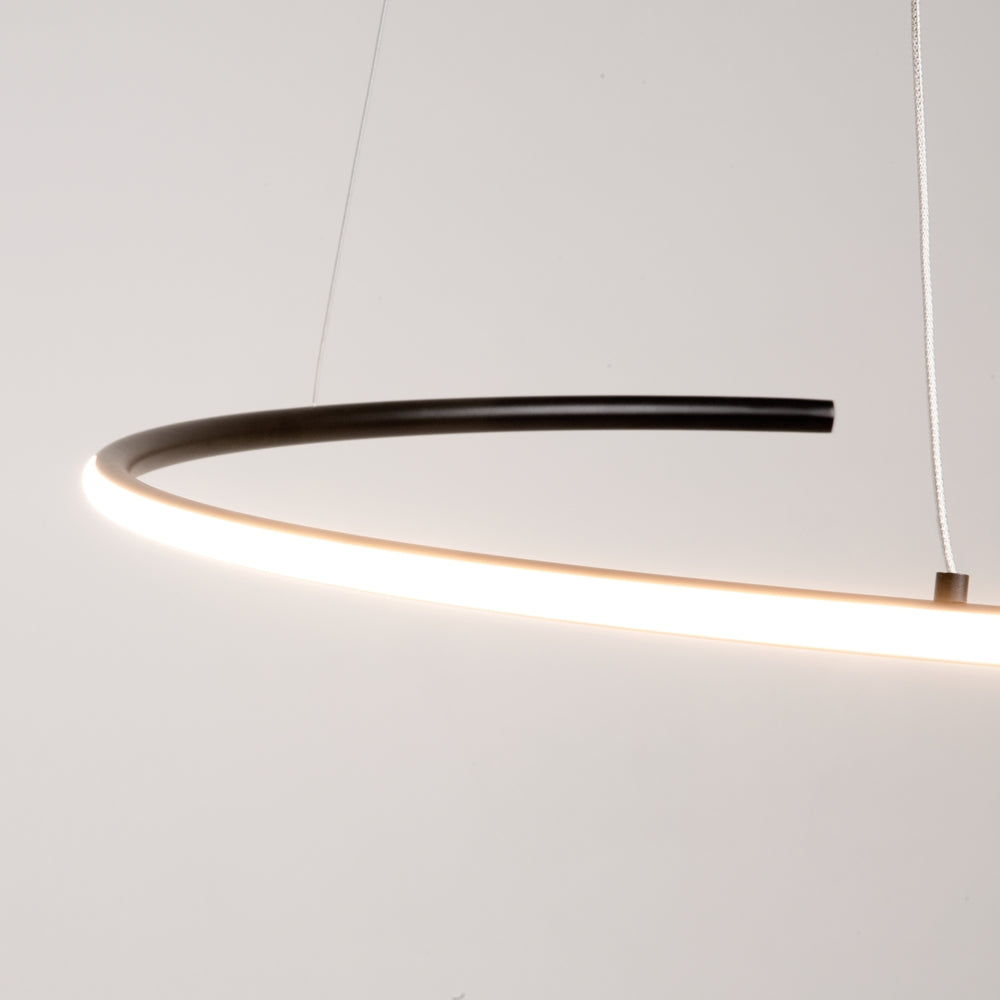 Curve Suspension luminaire noir