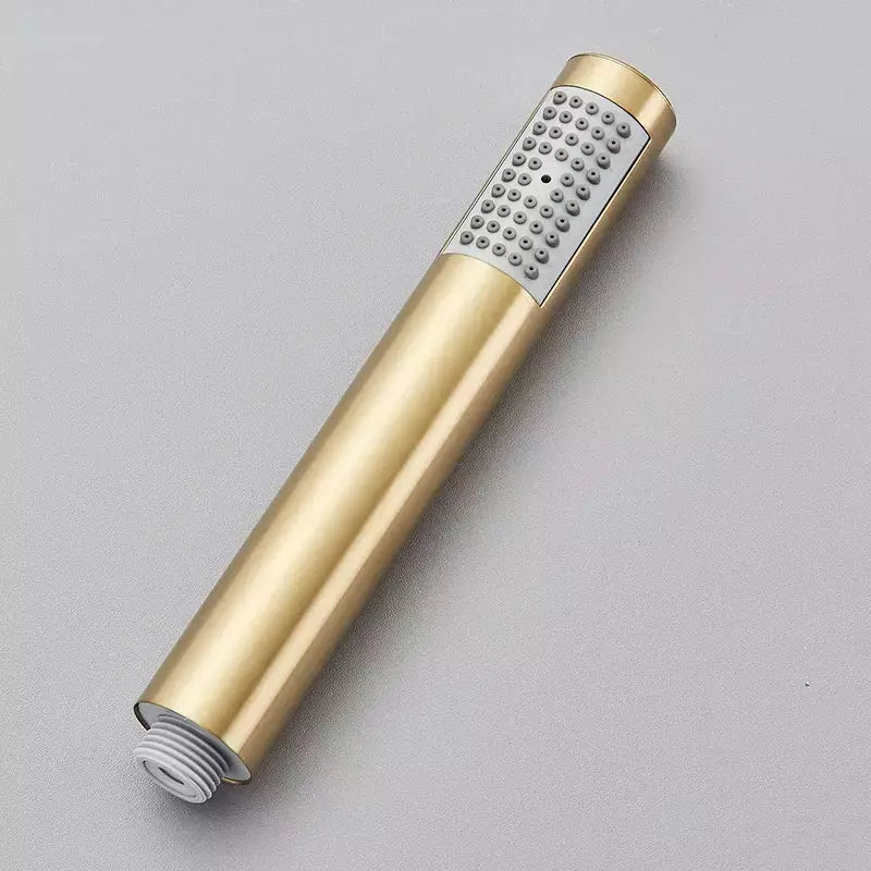 Douchette à Main Ronde en Or | Douceur Dorée - Designix Pommeau de Douche Or Brossé