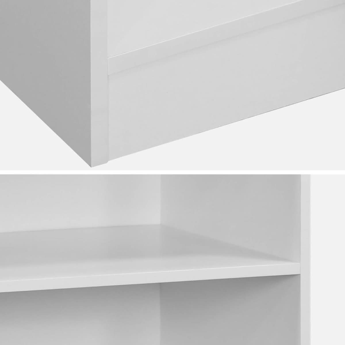 Dressing Modulable Blanc 5 Étagères | Havre - Designix Bibliothèque