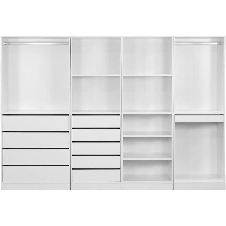 Dressing Modulable Blanc Moderne | Glace - Designix Dressing