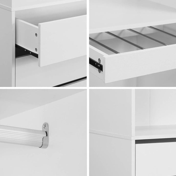 Dressing Modulable Blanc Moderne | Glace - Designix Dressing
