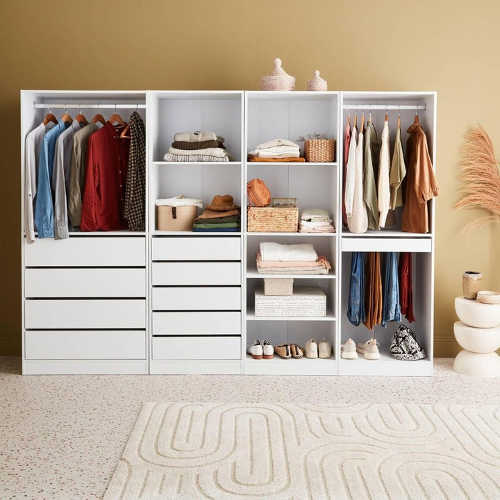 Dressing Modulable Blanc Moderne | Glace - Designix Dressing