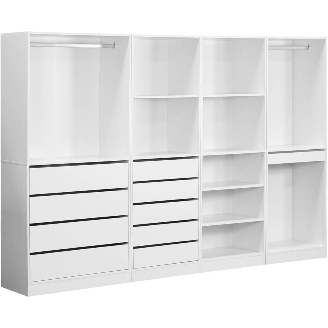 Dressing Modulable Blanc Moderne | Glace - Designix Dressing