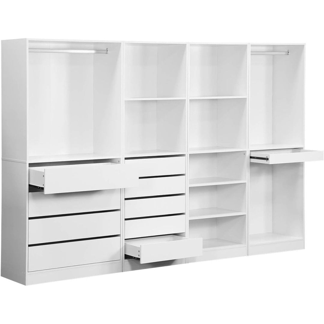 Dressing Modulable Blanc Moderne | Glace - Designix Dressing