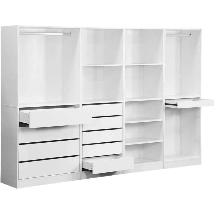 Dressing Modulable Blanc Moderne | Glace - Designix Dressing