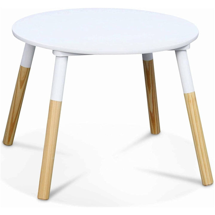 Alice'S Home - Table Ronde Pour Enfants. Deux Tabourets Tobias - Pin Et MDF - Ø55 X H43CM | Designix - Amazon    - https://designix.fr/