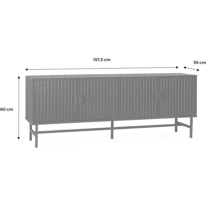 Meuble TV Bois Métal | Designix - 3333    - https://designix.fr/