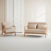 Banquette et Fauteuil Bois Beige | Ivoire