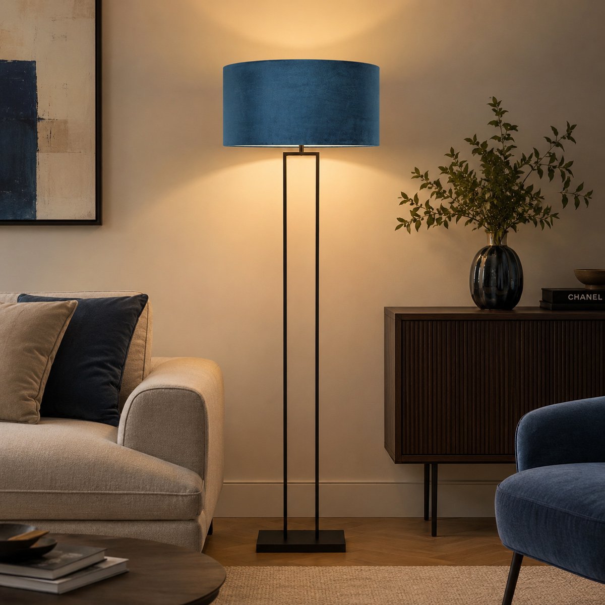 Lampadaire Stang noir
