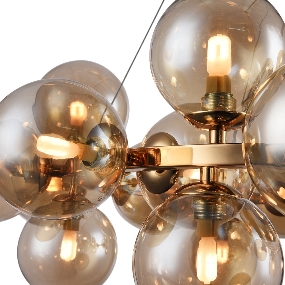 Dallas Suspension luminaire doré