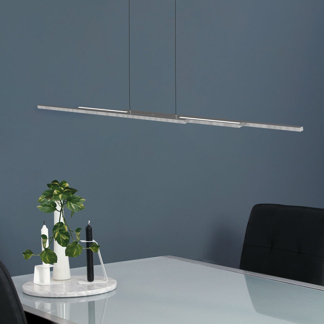 Suspension luminaire Bande argenté