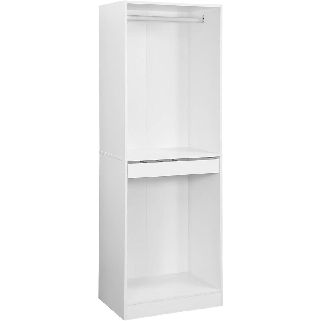 Alice'S Home - Module Dressing Avec Penderie Et Porte-Pantalons. Blanc. Panneaux Stratifiés | Designix - Amazon    - https://designix.fr/