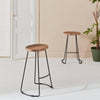 Tabouret Bar Bois Acier | Zenith