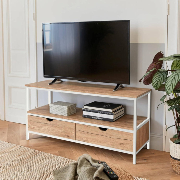 "Meuble TV Loft Bois Métal" | Designix - 3333    - https://designix.fr/