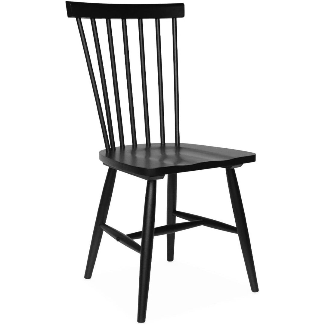 "Chaises Bois Hévéa Noires" | Designix - 3333    - https://designix.fr/