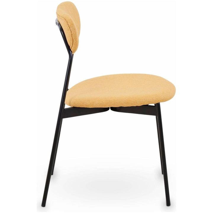 Alice'S Home - Lot De 2 Chaises - Arty - Scandinaves Et Vintage. Assise Et Dossier Moutarde. Pieds En Acier | Designix - Amazon    - https://designix.fr/