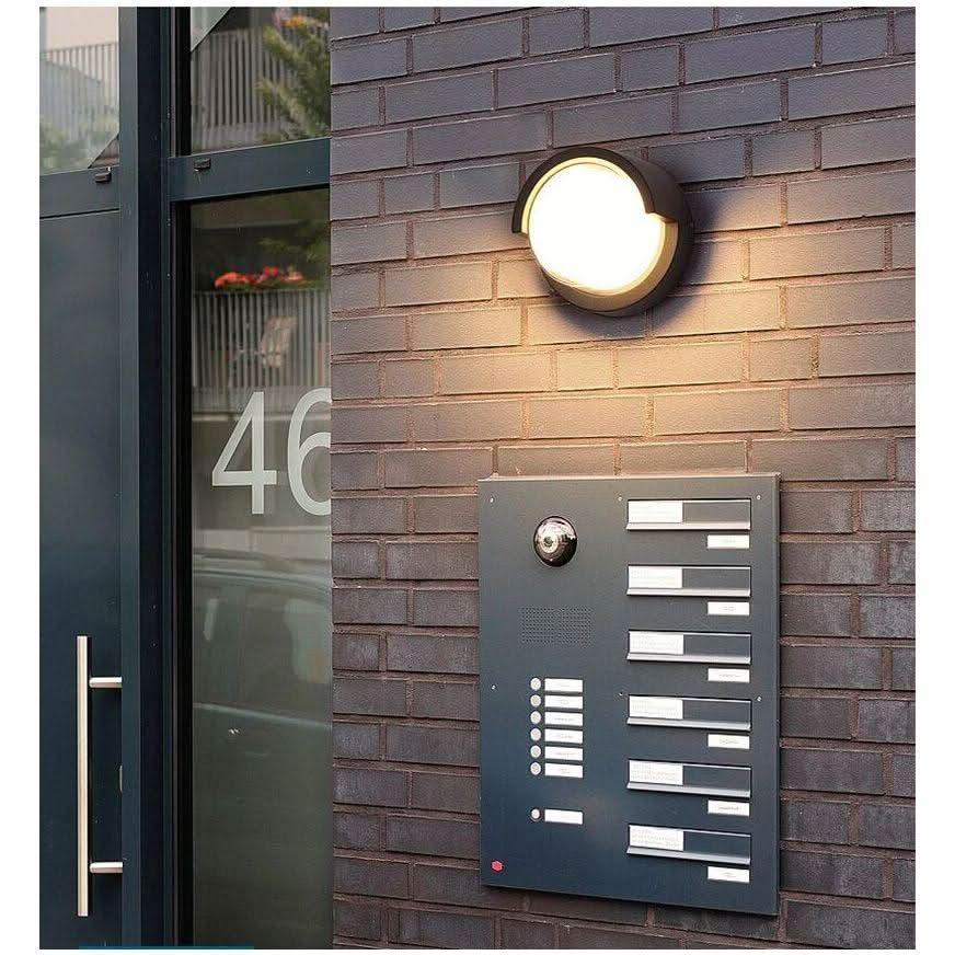 Eclairage Extérieur Mural LED Ronde | LuminoCercle - Designix Applique murale extérieur Blanc Chaud (2700 - 3500K)
