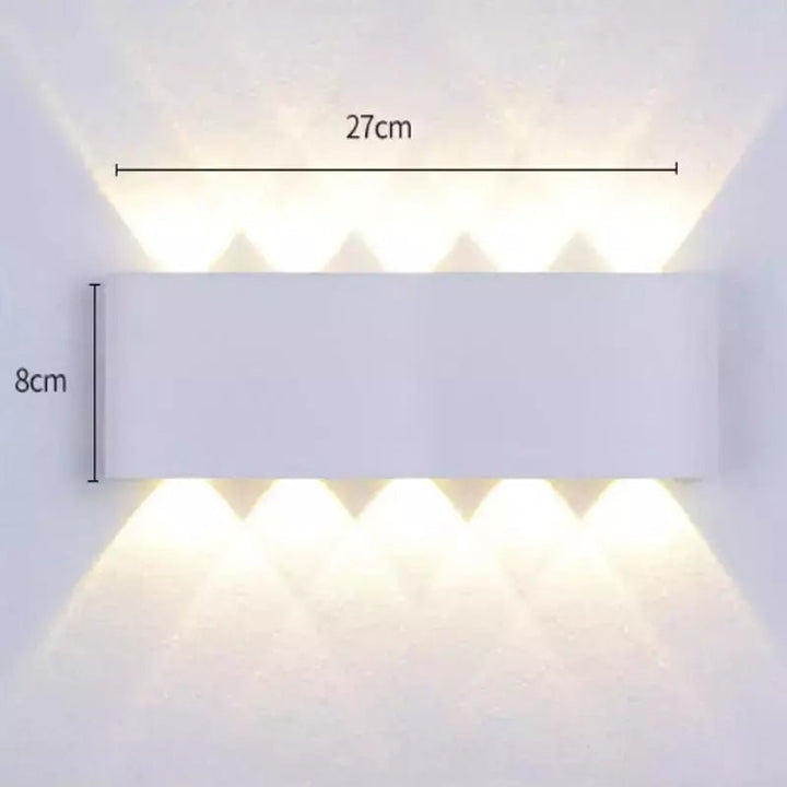 Eclairage Extérieur Mural Terrasse | Lumina - Designix Applique murale extérieur Blanc | 8W Blanc Chaud