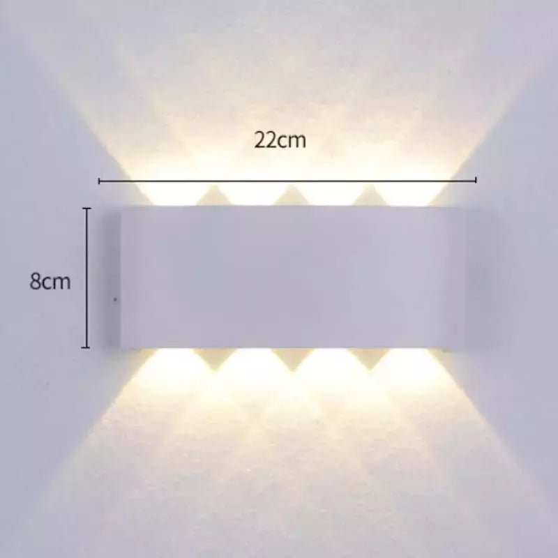 Eclairage Extérieur Mural Terrasse | Lumina - Designix Applique murale extérieur Blanc | 8W Blanc Chaud