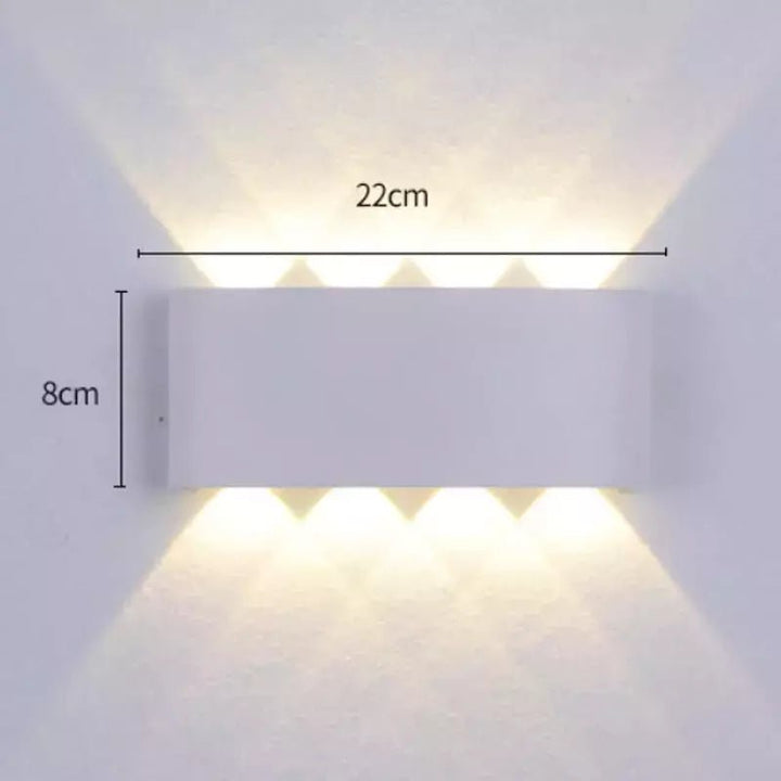 Eclairage Extérieur Mural Terrasse | Lumina - Designix Applique murale extérieur Blanc | 8W Blanc Chaud