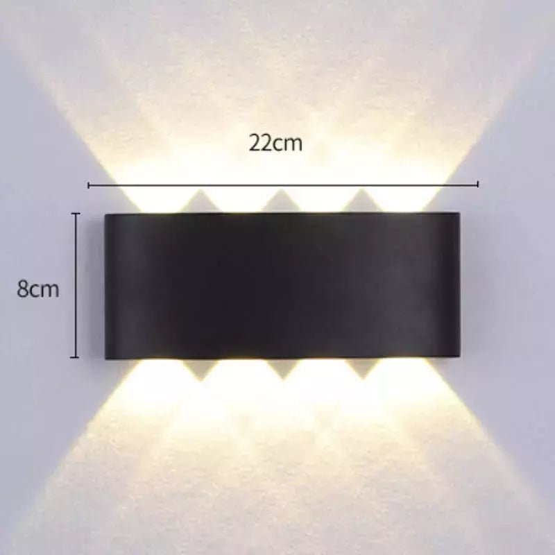 Eclairage Extérieur Mural Terrasse | Lumina - Designix Applique murale extérieur Noir | 8W Blanc Chaud