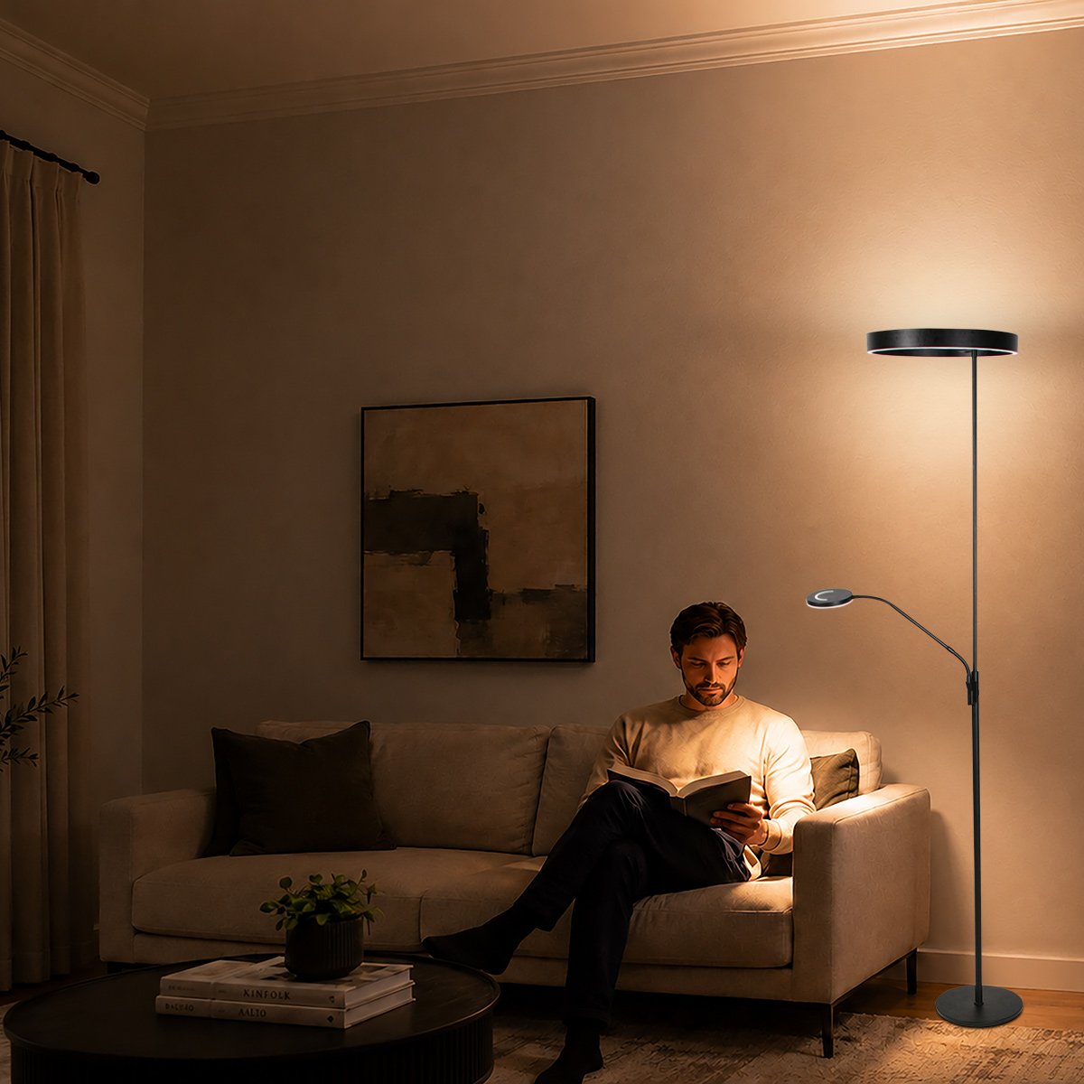 Lampadaire Soleil2 noir