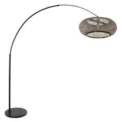 Lampadaire Maze-Natural noir