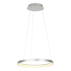 Suspension luminaire Ringlede argenté