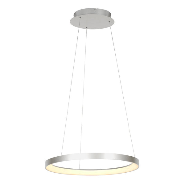 Suspension luminaire Ringlede argenté