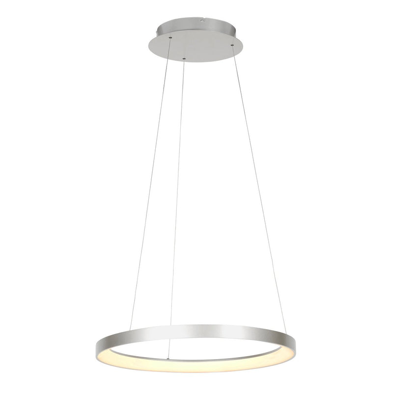 Suspension luminaire Ringlede argenté