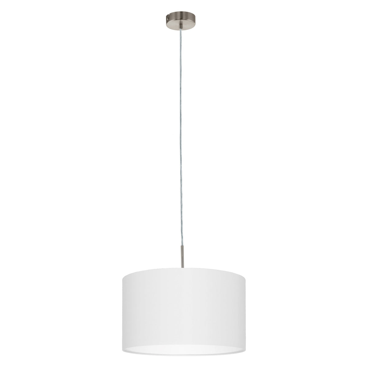 Suspension Pasteri blanche mat, tissu