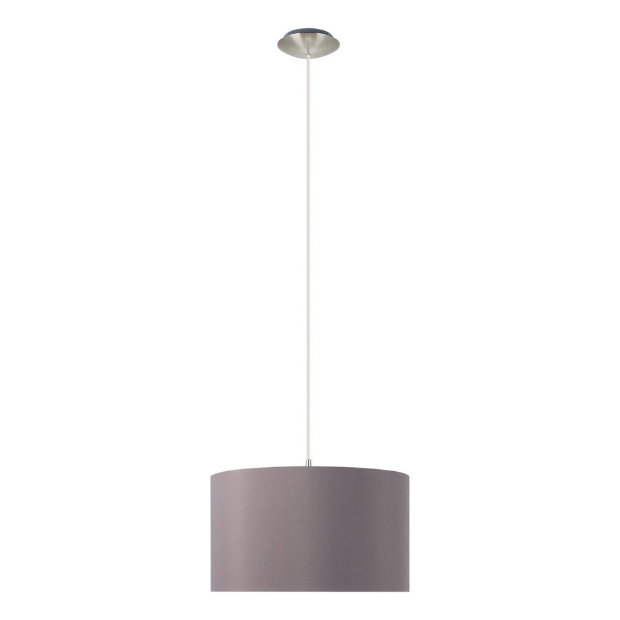 Vue légèrement en plongée du luminaire montrant le dessus de l'abat-jour