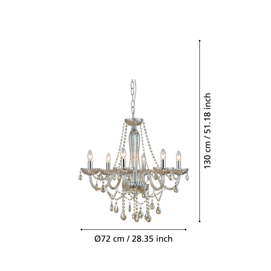 Schéma de dimensions indiquant une hauteur de 130 cm et un diamètre de 72 cm