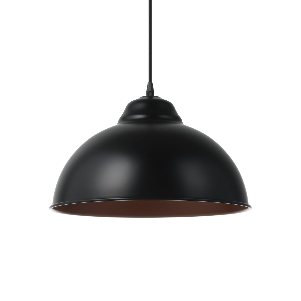 Suspension Truro 2 noire et cuivrée
