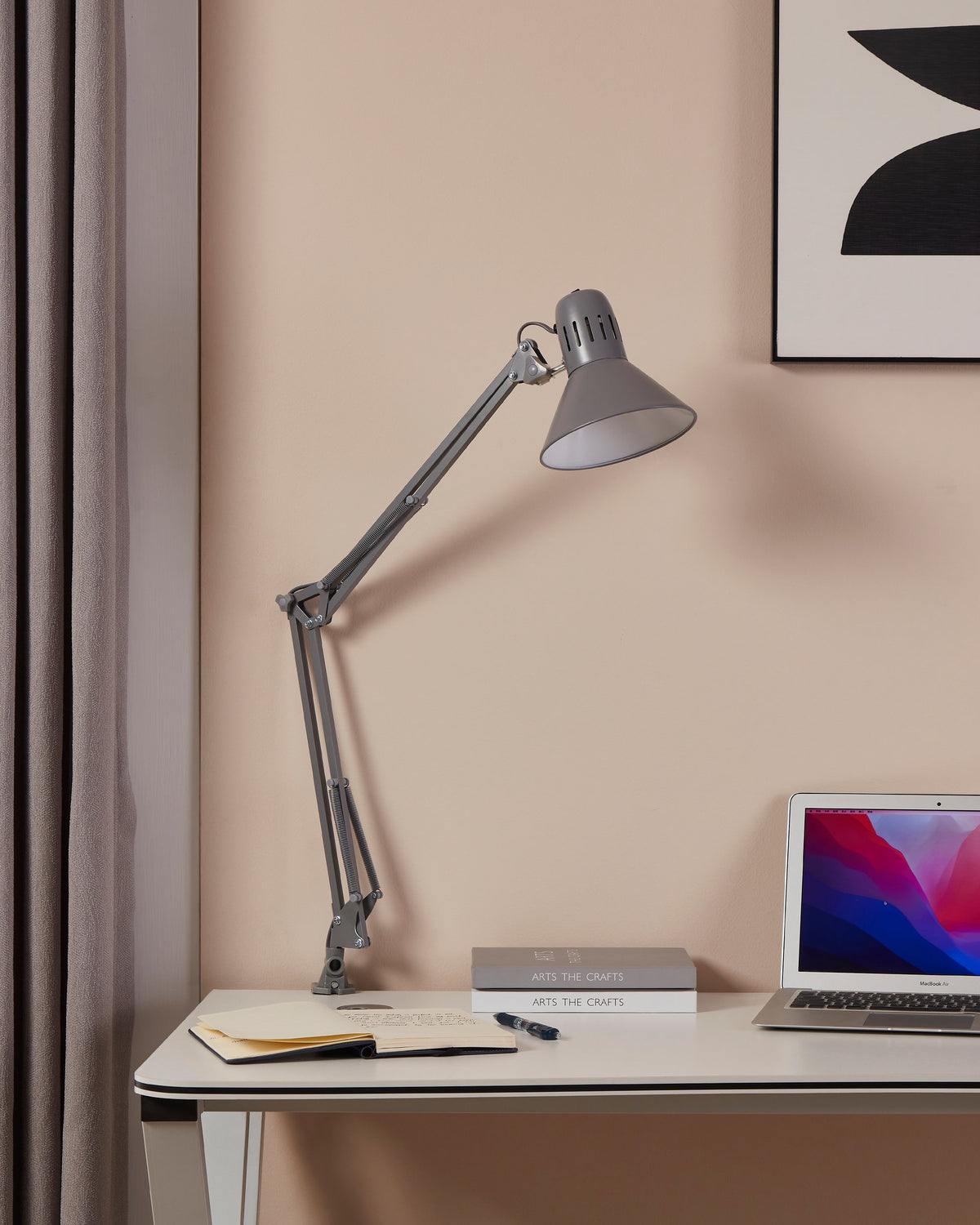Lampe à poser Firmo argentée
