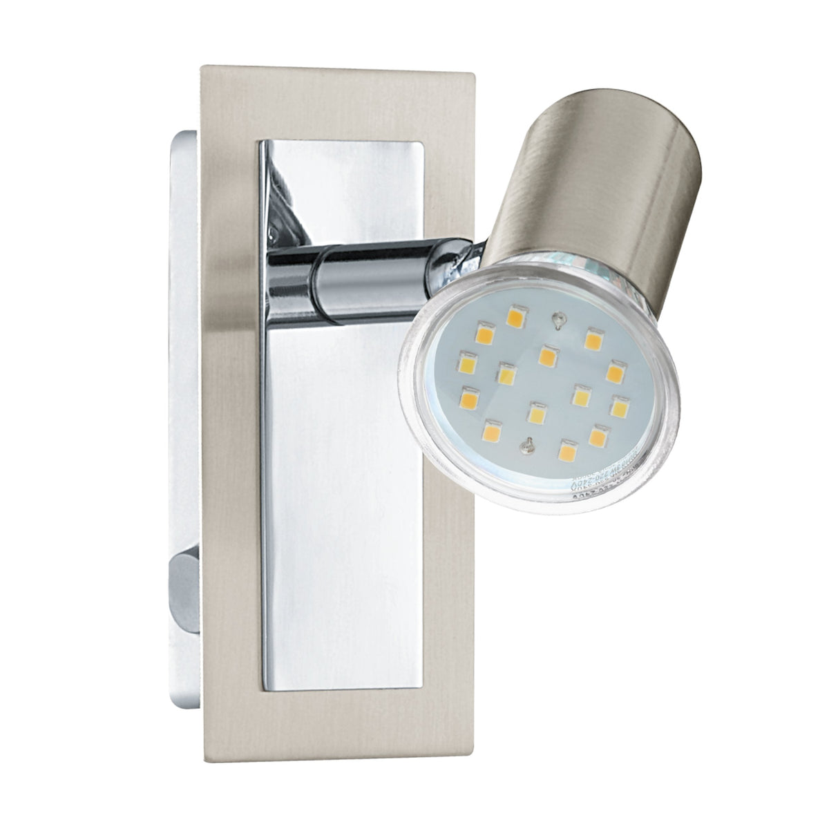 Spot Rottelo nickel satiné, L 12 cm